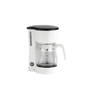 Electric Small Drip Coffee Machine 5 Cup Plastic Coffee Pot with Automatic Shut Off Compact Retro Design for Home Use
