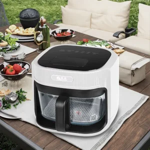 Electric Smart 7L Air Fryer Oven with Oilless Feature and Window Display Large Capacity Air Fryer Touch Screen