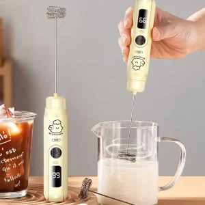 Electric Smart Digital Handheld Milk Frother