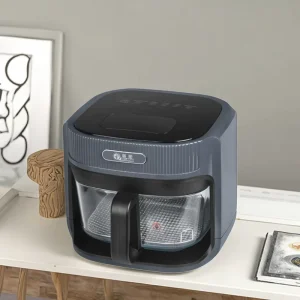 Electric Smart Fryer with Oilless Feature and Window Display Large Capacity 7L Air Fryer Touch Screen Digital Glass Pot