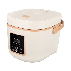 Electric Smart Mini Rice Cooker 3L Capacity Non-Stick Coating Digital LED Display Fast Cooking Portable Household Measuring Cup