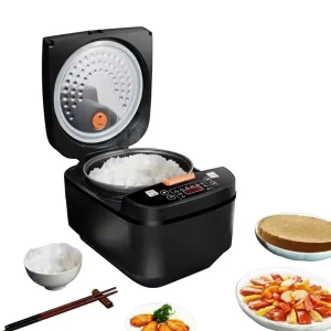 Electric Smart Timer Rice Cooker Home One-Button Quick Cooking Multifunctional Pot Non-Stick Large Capacity 5L 220V 12-Month