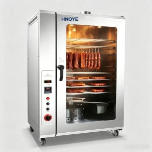 Electric Smoker Oven with Glass Door for Restaurant Chicken Duck and Bacon Smoking