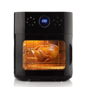 Electric Square Plastic Large Capacity Oil Free Air Fryer Oven 12L with Digital Touch Display for Household Cooking