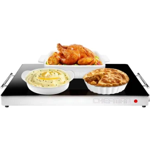 Electric Square Simple Warm Commercial Hot Plate 500W Knob Control Home Use Adjustable Temperature Desktop Food Heating