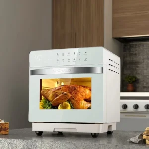 Electric Stainless Steel Air Fryer Steam Oven 20L Capacity Fast Heating Pure Steam Panel Multifunctional Toaster Oven