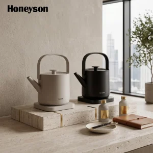 Electric Stainless Steel Cordless 0.6L Portable Kettle Automatic Shut off Boil Dry Protection Multi Temperature Household Hotel