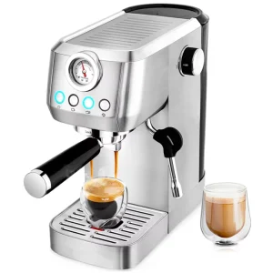 Electric Stainless Steel Espresso Coffee Maker with Programmable Function for Hotel & Household Use