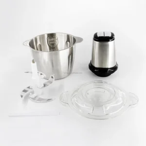 Electric Stainless Steel Food Processor Slicer Multi Function Meat Grinder Chopper with Copper Motor Household Chopper Machine