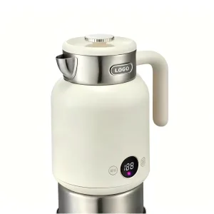Electric Stainless Steel Kettle Digital Temperature Adjustment Kitchen Use Stable Performance Long Service Life 1500W 1.5L