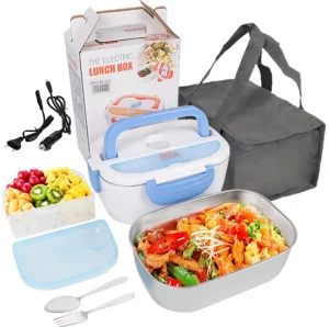Electric Stainless Steel Lunch Box with USB Heating and Leak Proof Design