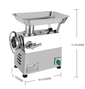 Electric Stainless Steel Meat Grinder Yk 22 for Meat Processing and Kitchen Use