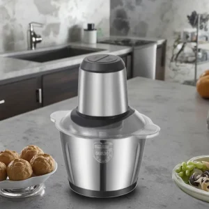 Electric Stainless Steel Portable Multifunction Food Processor 3L Shredding Grinding 2 in 1 Vegetable Cutter Meat Household