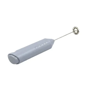 Electric Stainless Steel Round American Style Milk Frother Battery Operated Whisk Milk Foam Maker