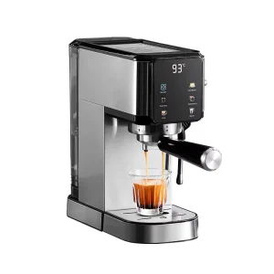 Electric Stainless Steel Semi Automatic Coffee Capsule Maker Single Cup Serving Hot Ice Compatible K Cups Ground Steam Household