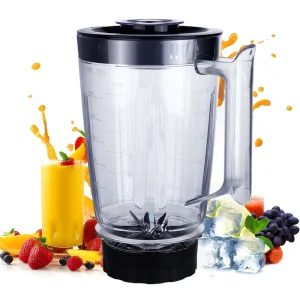 Electric Stainless Steel Smoothie Mixer Fruits Juicer Blender Jar Replacement Parts for Household Use