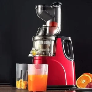 Electric Stainless Steel Wide Mouth Slow Masticating Juicer Juice Pulp Separation Multifunctional High Fruit Vegetable Household