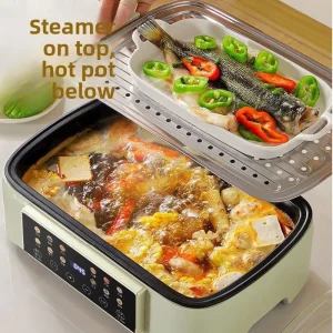 Electric Steamer Home Use Multifunctional Steaming Cooking Appliance Extended Thickened Stainless Home Gardening