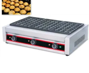 Electric Takoyaki Grill Pan Equipment Commercial Takoyaki Machine for Street