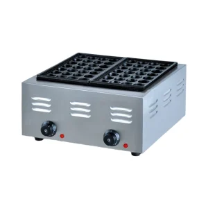 Electric Takoyaki Machine Stainless Steel with Mechanical Timer Control 220V High Productivity