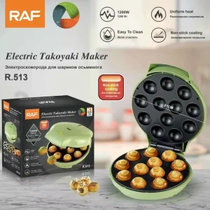 Electric Takoyaki Pan Double Sided Non Stick Cooking Plate Fast Heating Octopus Ball Maker for Home Breakfast Snack Making
