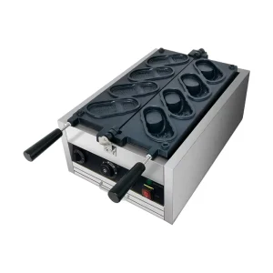 Electric Temperature Knob Control Slippers Shaped Waffle Maker Commercial Nonstick Waffle Machine Electric Steel Machine for Snacks