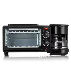 Electric Three-in-One Breakfast Machine Multifunctional Oven Coffee Maker Combo for Household Use