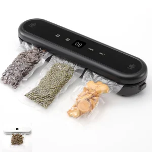 Electric Time Display Vacuum Food Sealer Machine for Household Fresh Preservation