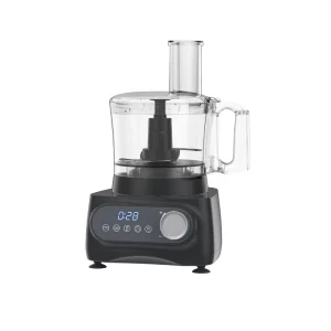 Electric Touchscreen 4-Speed 1L Food Processor Blender Grinder Slicer Shredder Meat Mincer Dough Kneading Attachment
