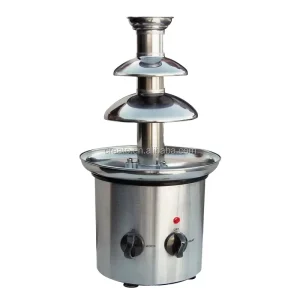 Electric Triple Tier Chocolate Fountain for Home & Hotel Use