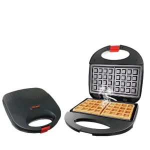 Electric US Standard 110V Sandwich Donut Cake Breakfast Maker Large Waffle Maker with Non Stick Coating