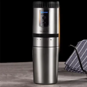 Electric USB Rechargeable Lithium Battery Stainless Steel Coffee Grinder with Adjustable Ceramic Core