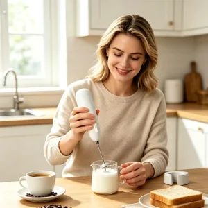Electric Whisk Portable Wireless Automatic Handheld ABS Plastic Milk Frother Matcha Foam Maker Coffee Mixer