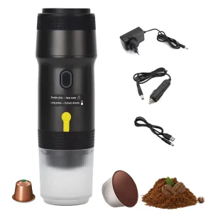 Electric Wireless Heating 3 in 1 Single Serve Travel Mini Capsule Espresso Machine Portable Coffee Maker