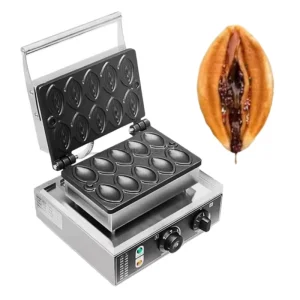 Electric Women Vagina Shape Waffle Maker Machine Commercial 10 Pcs Per Time High 1600W Timer 1-5 Mins Food Grade Stainless
