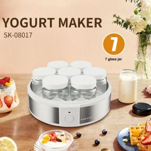 Electric Yogurt Maker Automatic Fermentation Touch Control Timer Function for Smoothies Ice Cream Yogurt Pudding Household Use 7