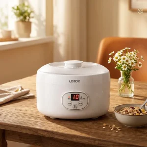 Electric Yogurt Maker Digital Timer Control Low Energy Plastic Portable Mini 1L Capacity for Home Use