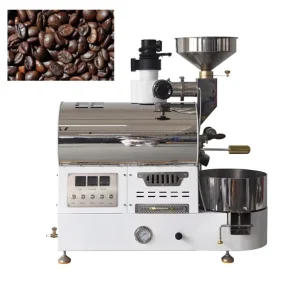 Electric gas coffee roaster with a capacity of 500g 1.5kg coffee roaster integrated coffee roasting and cooling machine