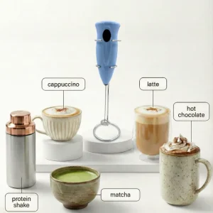 Electrical Milk Frother Kitchen Appliances Frother With Stand Handheld Milk Foamer