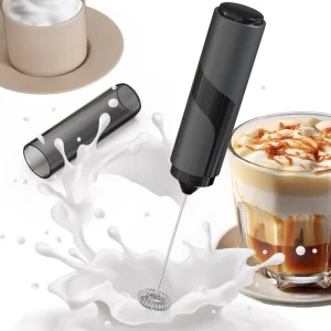 Electrical Milk Frother With Sleeve Coffee Frother Battery operated Milk Frother Foam Maker Coffee Tool