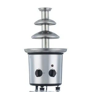 Electromechanical Stainless Steel Chocolate Fountain for Household Use for Fondue Cheese Butter and Candy