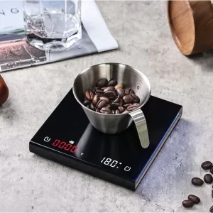 Electronic Coffee Scale Kitchen Bean Weighing Digital Coffee and Tea Scale with Timer