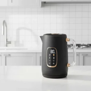 Electronic Control Multifunctional Stainless Steel Cover Inner Double Wall Kettle with Digital Screen Display