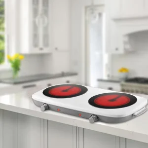 Electronic Double 2 Burner Hot Plate Kitchen Low Wattage Electric Appliances Household Heating Cooker Portable