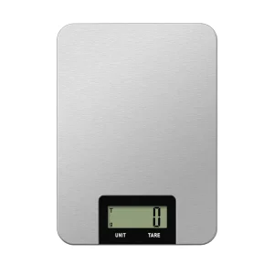 Electronic Kitchen Scale 5kg Stainless Steel Glass Battery Powered Digital Display Portable Food Scale