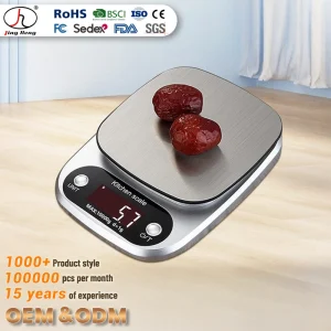 Electronic Kitchen Scale Auto Shut Off Stainless Steel OEM Digital Accessory