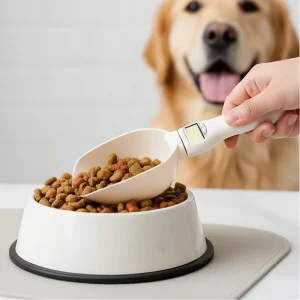 Electronic LCD Display Battery Powered Pet Food Household Kitchen Scales 1g 800g Capacity