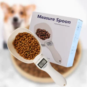 Electronic Pet Food Weighing Spoon Digital Metering Scoop Scale for Dog Feeding
