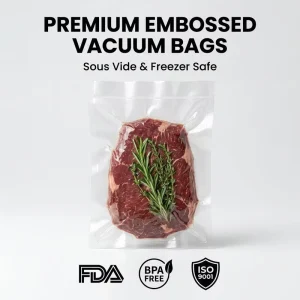 Embossed Food Grade Moisture Proof Heat Seal PA NY Plastic Vacuum Sealer Rolls for Sandwich Bags