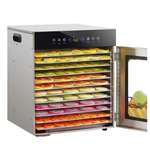 Energy Saving Commercial Dehydrator for Fruit Meat and Pet Treats with Adjustable Temperature